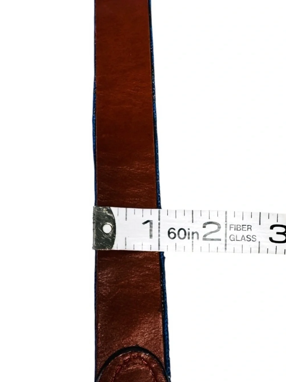 Smathers and Branson  Sports Needlepoint Kids Belt with Brown Leather Trim Large